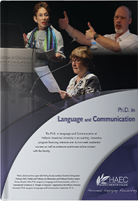The PhD in Language and Communication Flyer