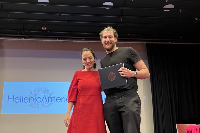 Dr. Themis Kaniklidou- Provost and CAO  & Ms. Vasileios Bratsis