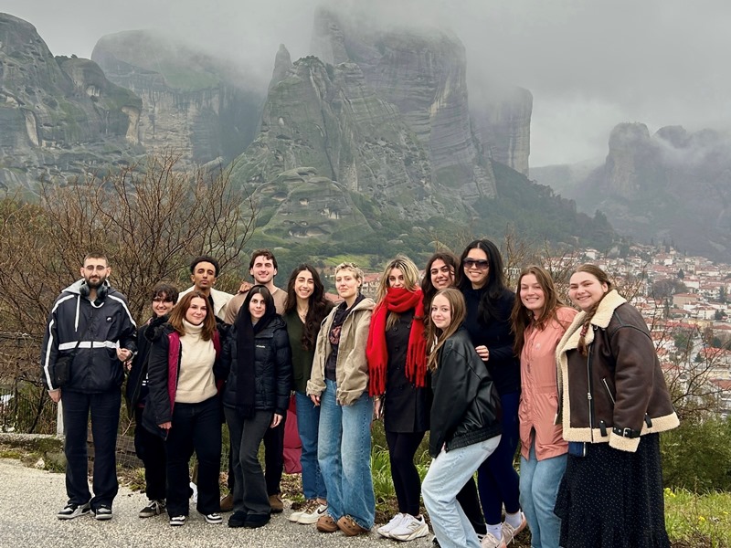 Hellenic American Study Abroad students explore Meteora, the stunning UNESCO World Heritage site