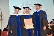 From left to right: Dr. Themis Kaniklidou, Eftyhia Pylarinou-Piper and Jimmy Athanasopoulos