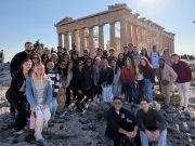 Students and faculty during Study Abroad activities in Athens and across Greece