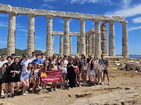 Students and faculty during Study Abroad activities in Athens and across Greece